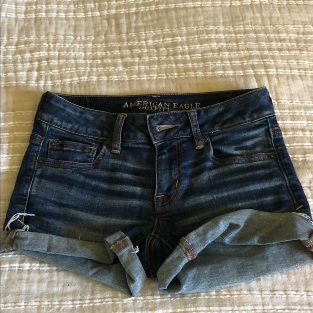 American Eagle Shortie Jean Shorts Size 0